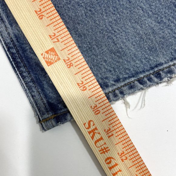 AGOLDE 90s Pinch Waist Distressed High Rise Straight Leg Jeans US 34 NWT - Picture 9 of 16